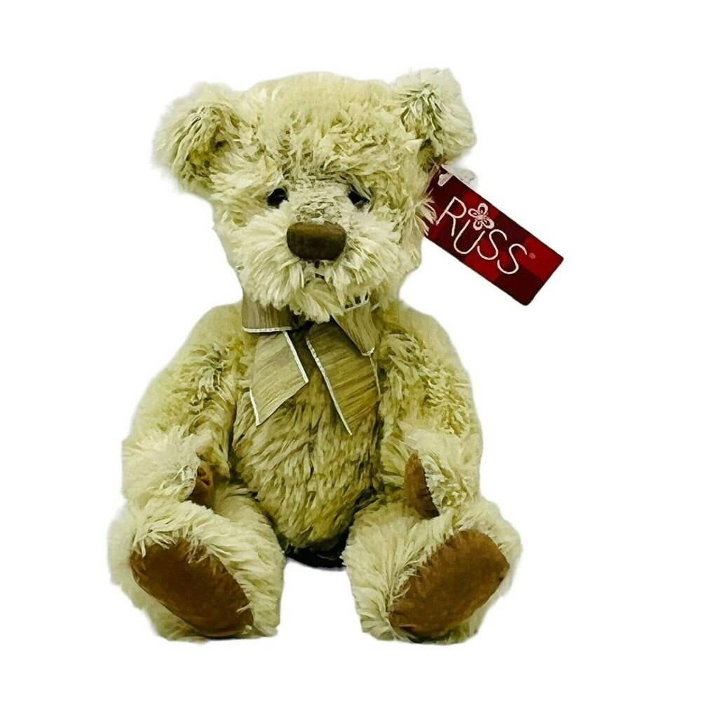 Russ Berrie Burleigh Bear‎ Plush 10 Inch Stuffed Animal 24019 Stuffed Animal